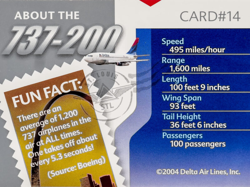 Delta 2003 #14 Boeing 737-200 St. Louis Back