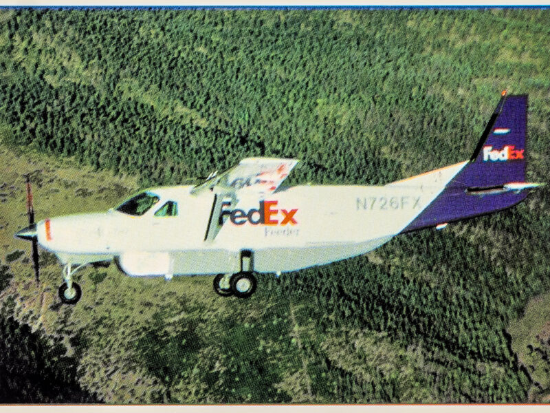 Fedex Collector Card 5 Cessna 208B Caravan