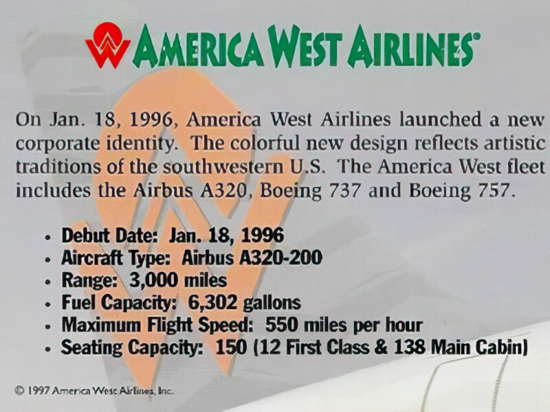 America West Airlines Back