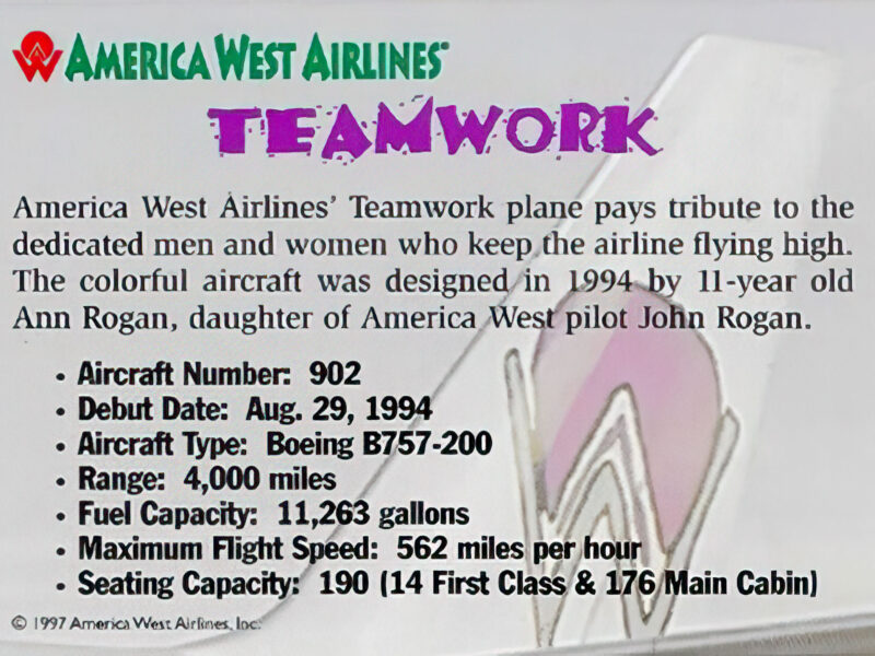 America West Airlines- Teamwork Back