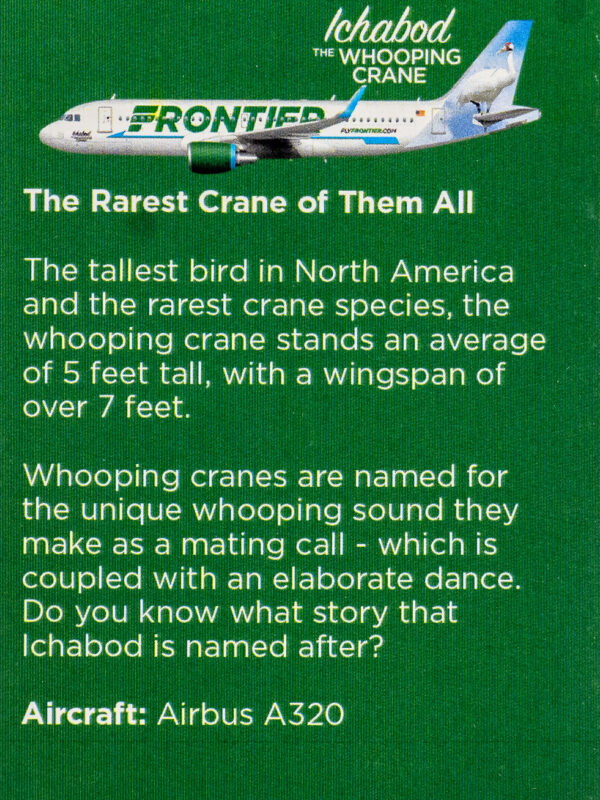 Frontier 2022 Ichabod the Whooping Crane Back