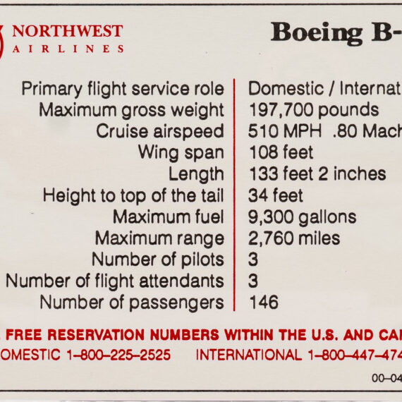 Northwest Series 2 Boeing 727 back