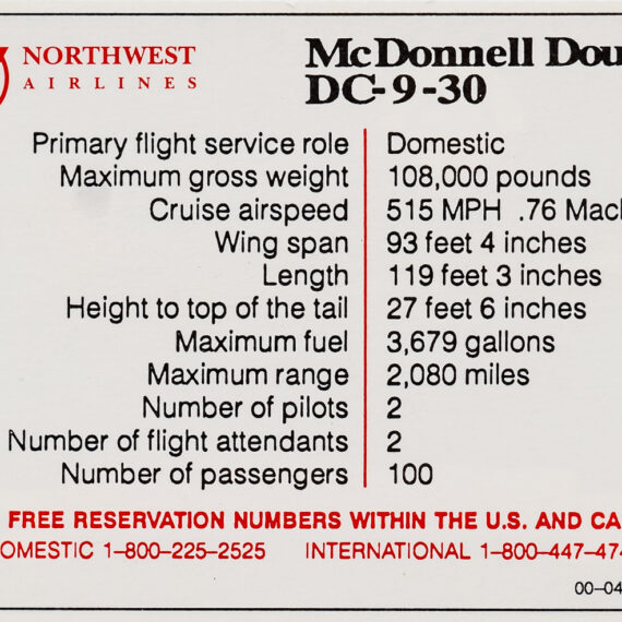 Northwest Series 2 McDonnell Douglas DC-9-30