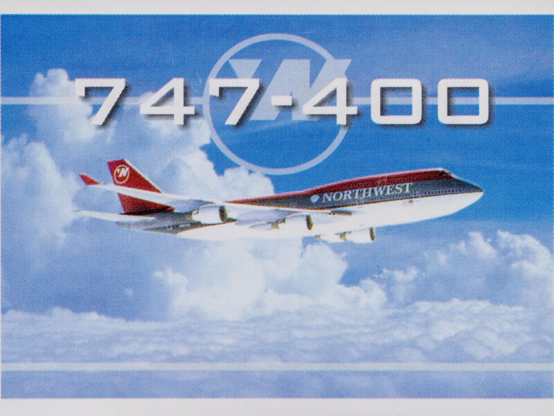 Northwest Series 4 Trading Card 747-400