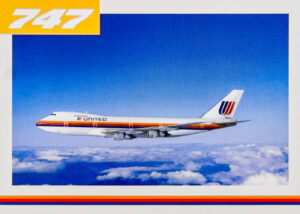 United Airlines 747 Trading Cards 07