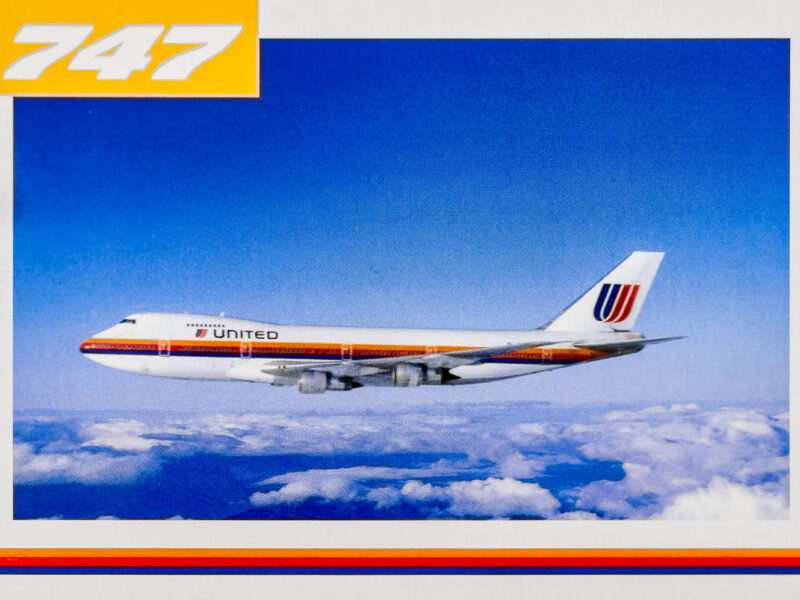 United Airlines 747 Trading Cards 07