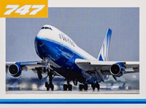 United Airlines 747 Trading Cards 13