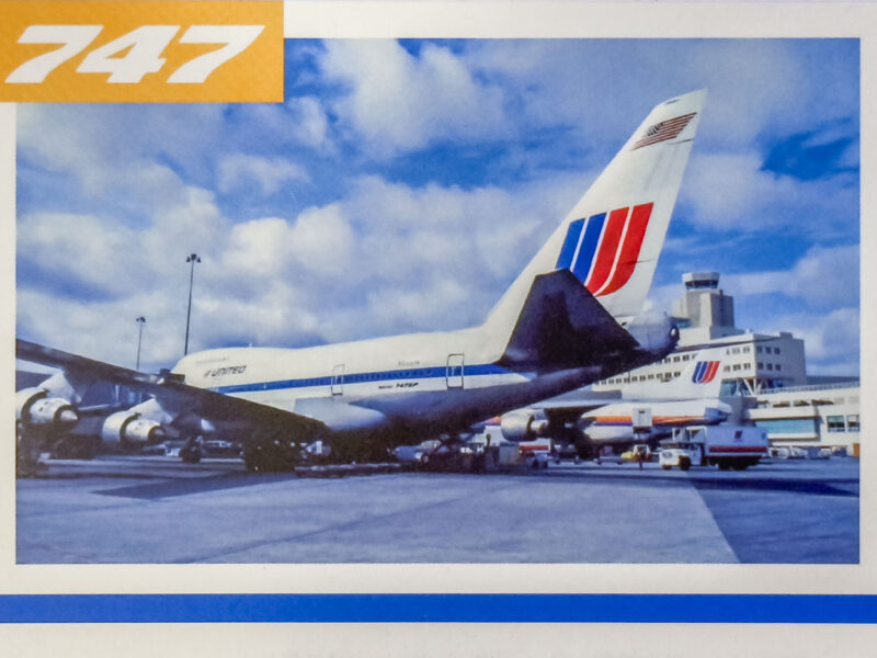 United Airlines 747 Trading Cards 11