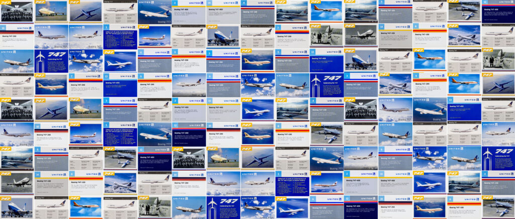 United Airlines Trading Cards Banner