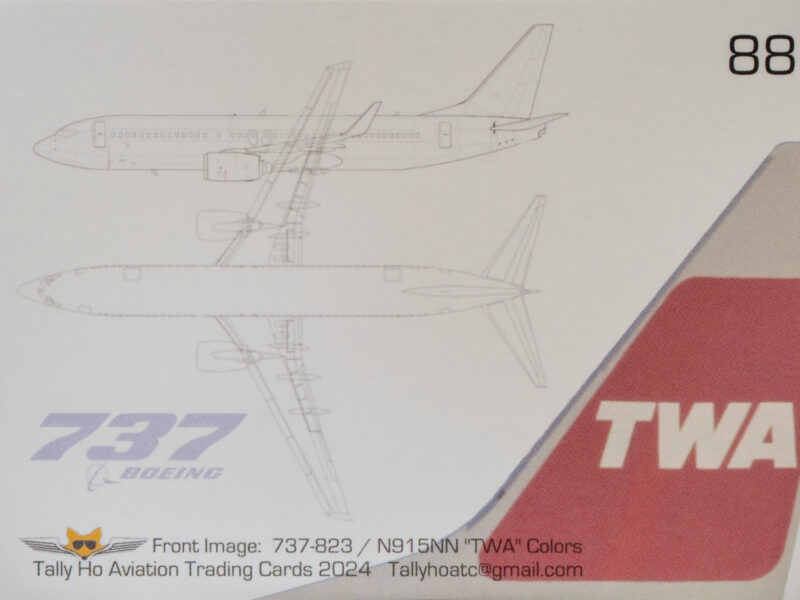 Tally Ho 88 Boeing 737-800 Back