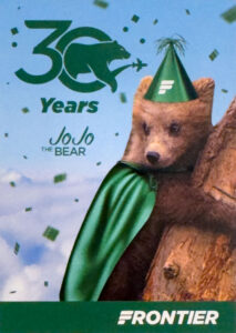 Frontier Airlines 30th Anniversary Jojo Bear